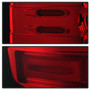 Spyder 5083753 - Chevy Silverado 2016-2017 Light Bar LED Tail Lights - Red Clear ALT-YD-CS16-LED-RC