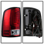 Spyder 5084767 - 07-13 GMC Sierra 1500 V2 Light Bar LED Tail Lights - Red Clear (ALT-YD-GS07V2-LBLED-RC)