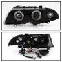 Spyder 5084804 - 99-01 BMW E46 3 Series 4DR Projector Headlights 1PC LED Halo (PRO-YD-BMWE46-4D-HL-AM-BSM)