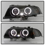 Spyder 5084804 - 99-01 BMW E46 3 Series 4DR Projector Headlights 1PC LED Halo (PRO-YD-BMWE46-4D-HL-AM-BSM)