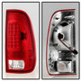 Spyder 5034076 - Xtune Ford F150 Styleside 97-03 Super Duty 99-07 LED Tail Lights Red Smoke ALT-ON-FF15097-LED-RC