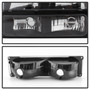 Spyder 5072221 - Xtune Chevy Suburban 94-98 Headlights w/ Corner & Parking Lights 8pcs Black HD-JH-CCK88-AM-BK-SET