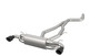 Kooks 44115110 - 3-1/2" x 3" SS Cat-Back Exhaust with Black Tips. 2020 Toyota Supra