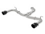 aFe Power 49-36417-B - MACH Force-Xp 3in to 2-1/2in Stainless Steel Axle-Back Black Exhaust - 15-17 Volkswagen GTI
