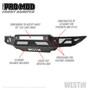 Westin 58-41085 - 19-21 Ford Ranger Pro-Mod Front Bumper - Tex. Blk