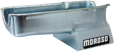 Moroso 20206: Street/Strip Oil Pan 1986-Up SBC Passenger-Side Dipstick