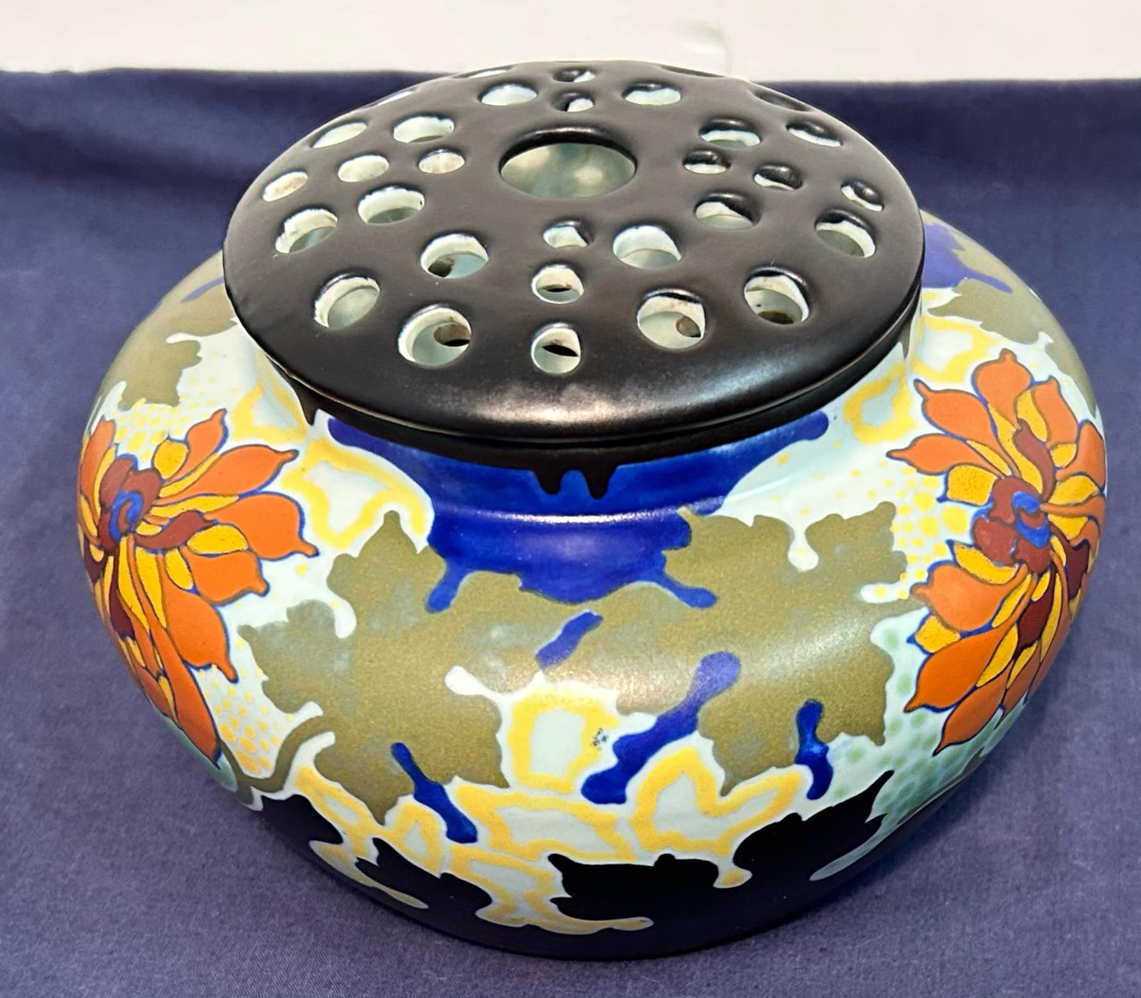 ビンテージgouda pottery Holland Rumba Flora 皿 ビンテージgouda pottery Holland Rumba Flora 皿 【公式通販】
