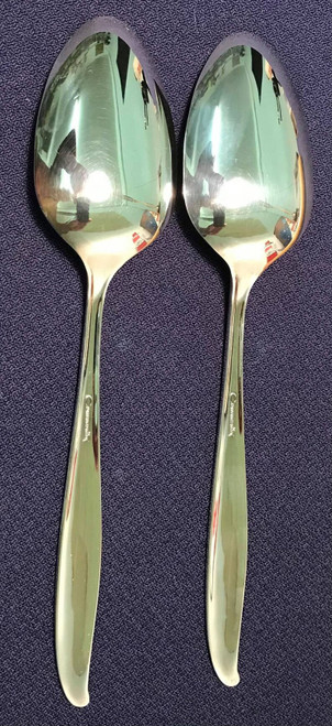 Forest Flower silver Spoons SERVING pieces 1960 by Community ONEIDA silverplate Spoon