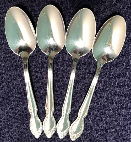 Silvery Mist Demitasse spoons Cutlery Silverplate flatware Rogers Bros