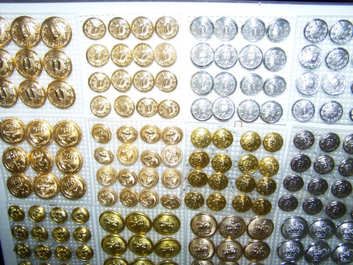 metal uniform buttons