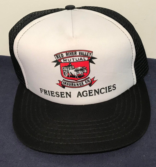 Friesen Agencies Red River Mutual Insurance snap back vintage farmer hat