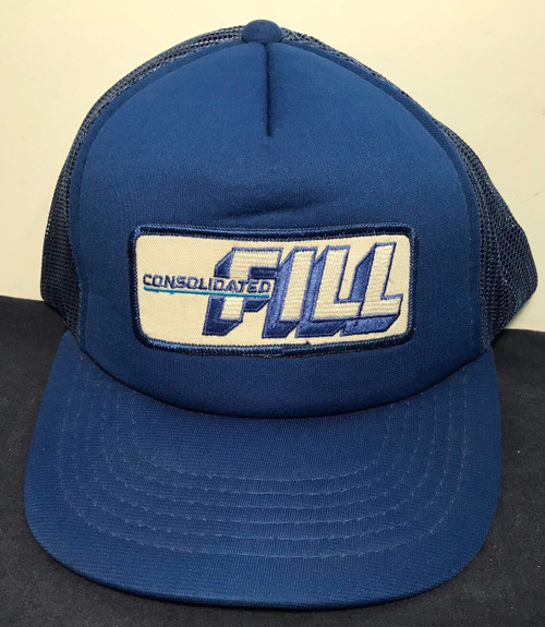 Consolidated Fill Limited snap back vintage farmer hat