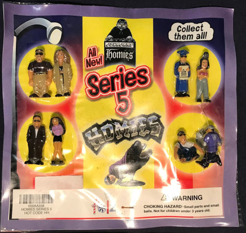 Series #5 Homies 8 Mini Figures Vending Machine Display Card Sign Version 2