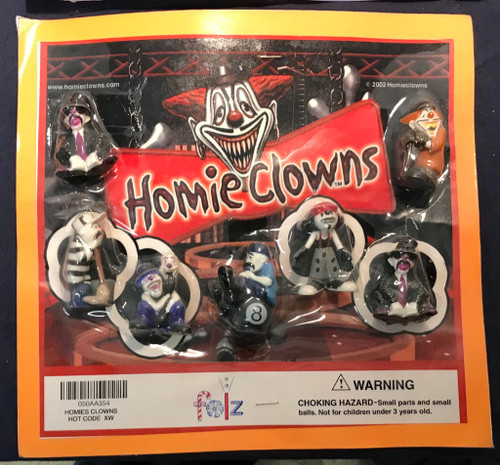 Homies CLOWNS Series 7 Mini Figures Vending Machine Display Card Sign