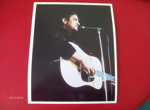 JOHNNY CASH photo - The Man In Black photograph - Rockabilly picture - VINTAGE 1970s