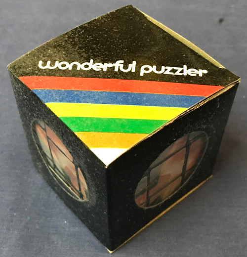 Risque 1980s Wonderful Puzzler Nudie Cube in original box - Rubik's Cube type puzzle