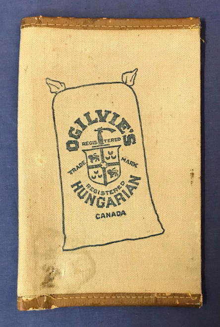 W W Ogilvie's Milling Canvas Wallet Advertising Hungarian and Glenora  Flour