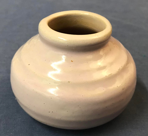 Tiny Lavender UND University Of North Dakota School Of Mines Pottery Vase by Potter Julia Mattson