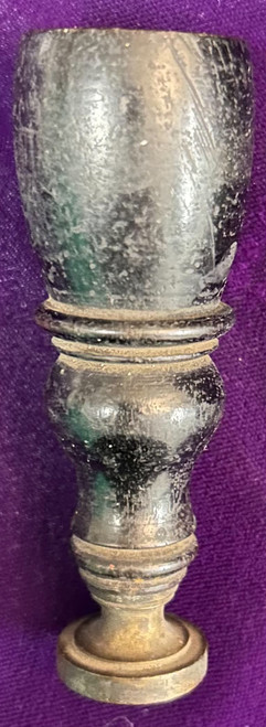 Mid-late Georgian Era Legal Seal Wax Stamper with chunky Ebonized handle