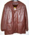Leather jacket coat NOS 1970s red-brown car pimp jacket Size 48 DEADSTOCK - STYLIN'
