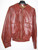 Leather jacket coat NOS DEADSTOCK 1970s red/brown Size 40 STYLIN'
