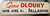 Vintage Wooden sign from the Palladium Dance Hall in Brandon, Manitoba Advertising Musician Gene Dlouhy
