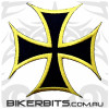 Bronze Outline Iron Cross Patch