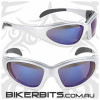 Sunglasses - Chopper - Blue Mirror/Silver Frame