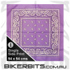 Light Purple Paisley Bandana 