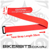 50cm long - 2 Pack - Lum Red - Gotcha Straps