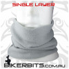 Light Grey Single Layer Fleece Neck Warmer 