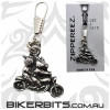 Hogs on a Motorcycle Zippereez Zipper Pull