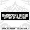 Helmet Sticker - Hardcore Rider