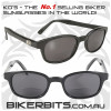 Motorcycle Sunglasses - KD's Bi-Focal Readerz - Smoke - 2.25