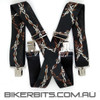 Barbed Wire Biker Suspenders