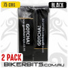 75cm long - 2 Pack - Black - Gotcha Straps