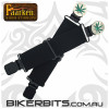 Faarken Biker Stirrups - Marijuana Leaf - Silver