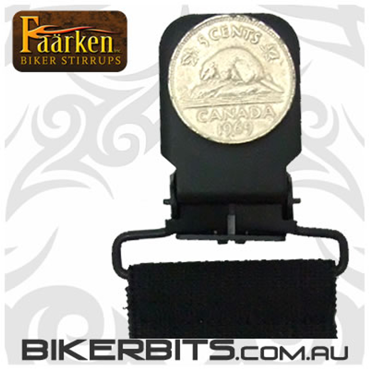Faarken Biker Stirrups - 69 Beaver Nickel
