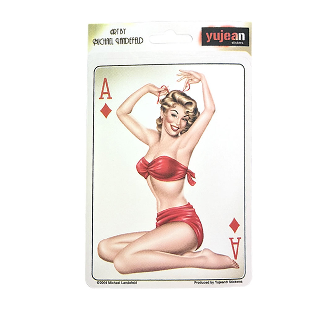 Ace Of Diamonds Pin-up Decal