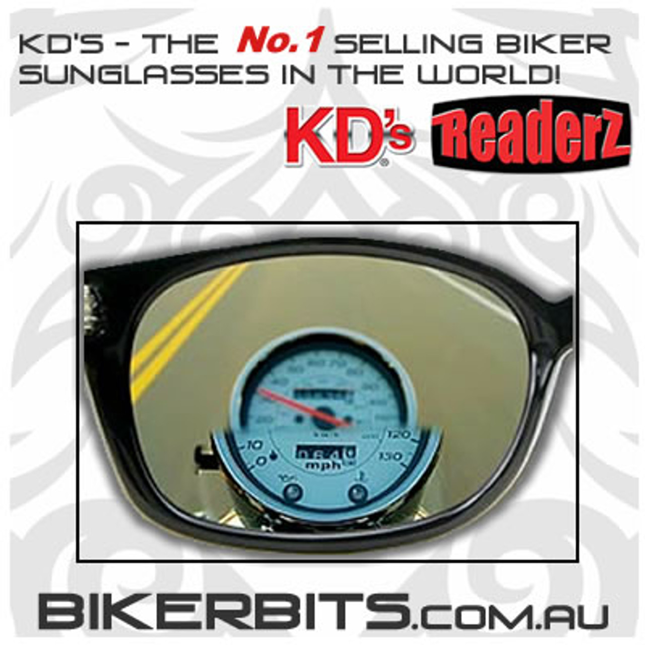 Motorcycle Sunglasses - X KD's Bi-Focal Readerz - Clear - 1.75