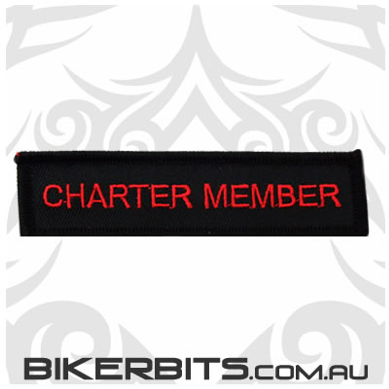 CHARTER MEMBER 1 Biker Club Patch