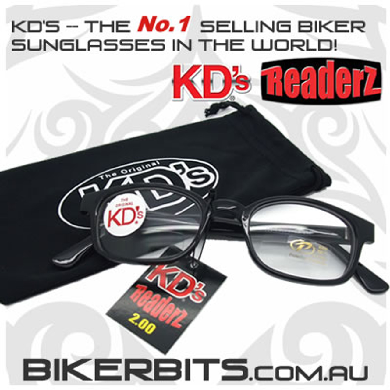 KD's Bi-Focal Readerz - Clear - 2.00