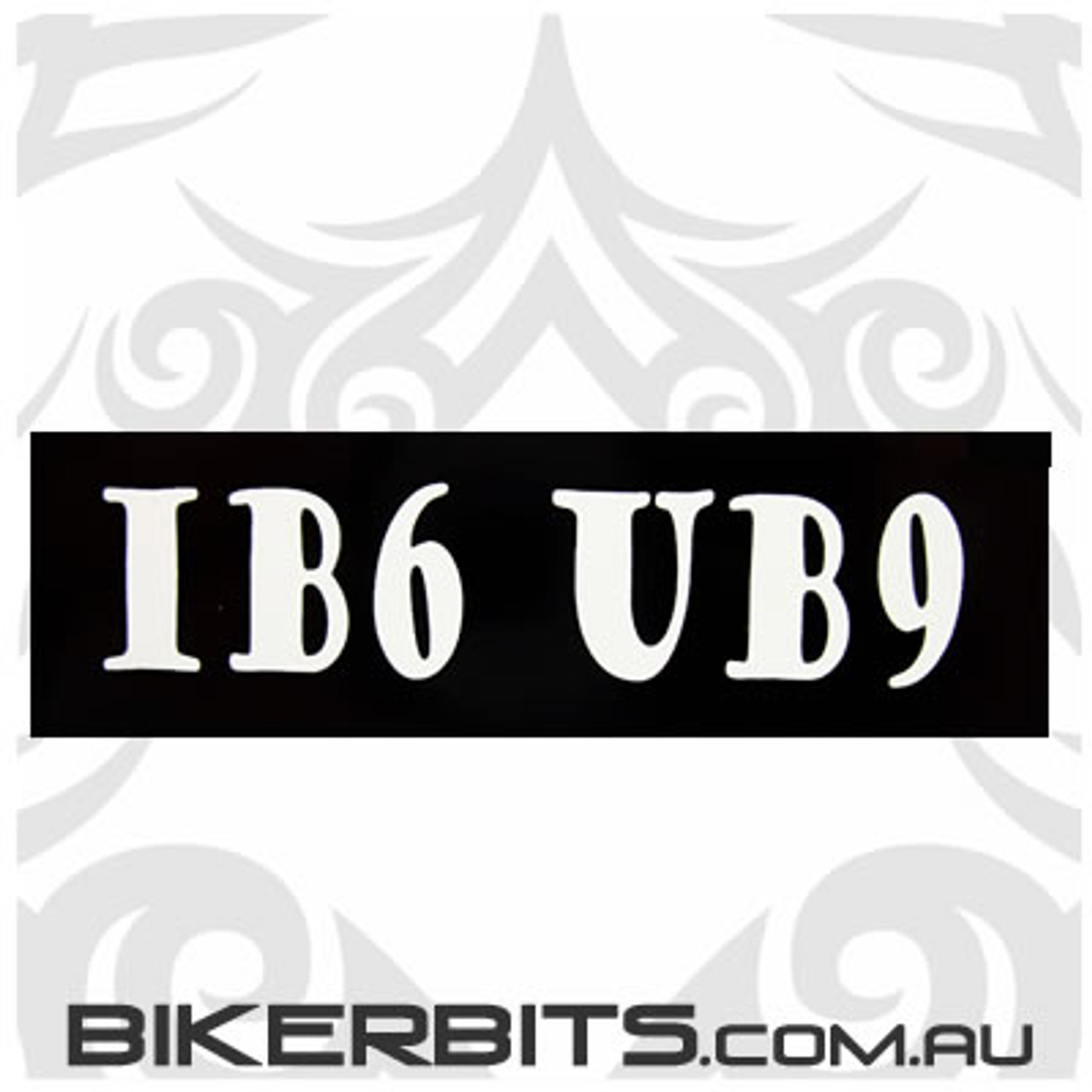 Helmet Sticker - IB6 UB9