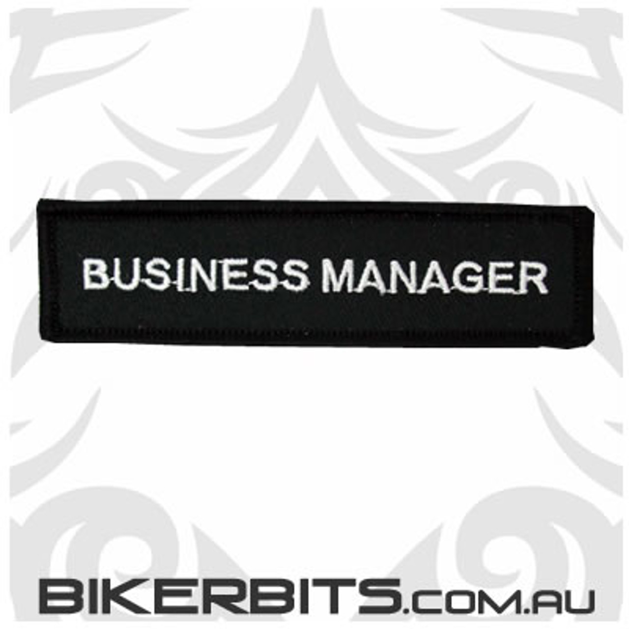  BUSINESS MANAGER Biker Club Patch 