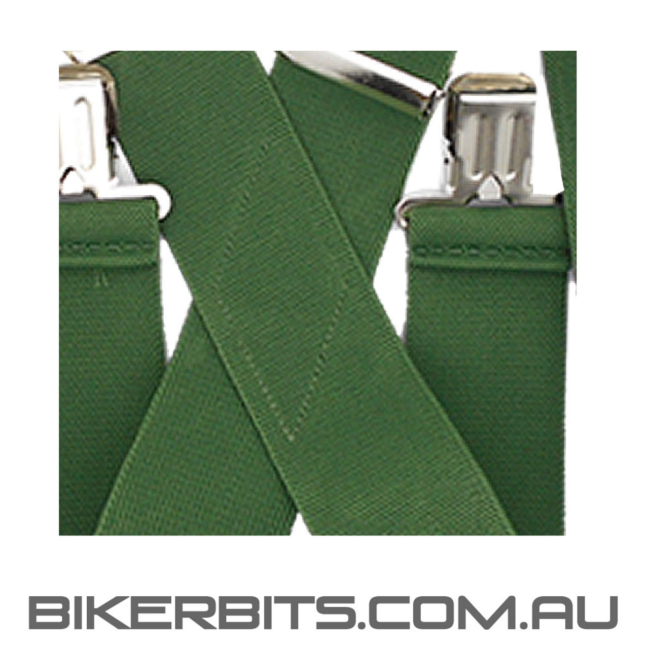 Olive Biker Suspenders