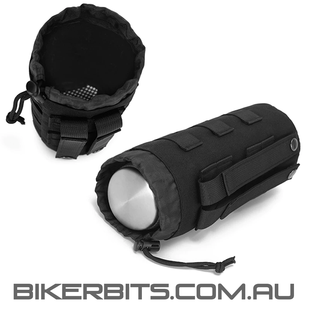 Molle Bottle Holder Bag - Large - Black
