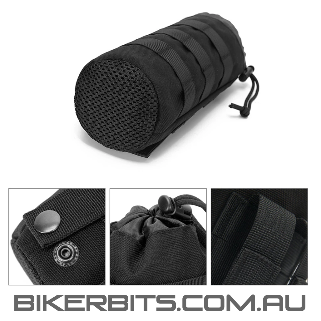 Molle Bottle Holder Bag - Large - Black