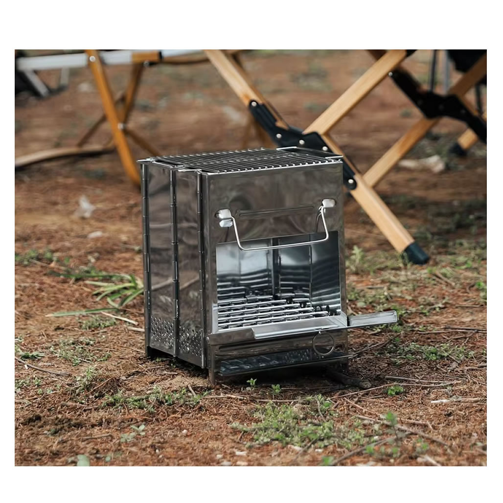 Folding Wood Camp Stove