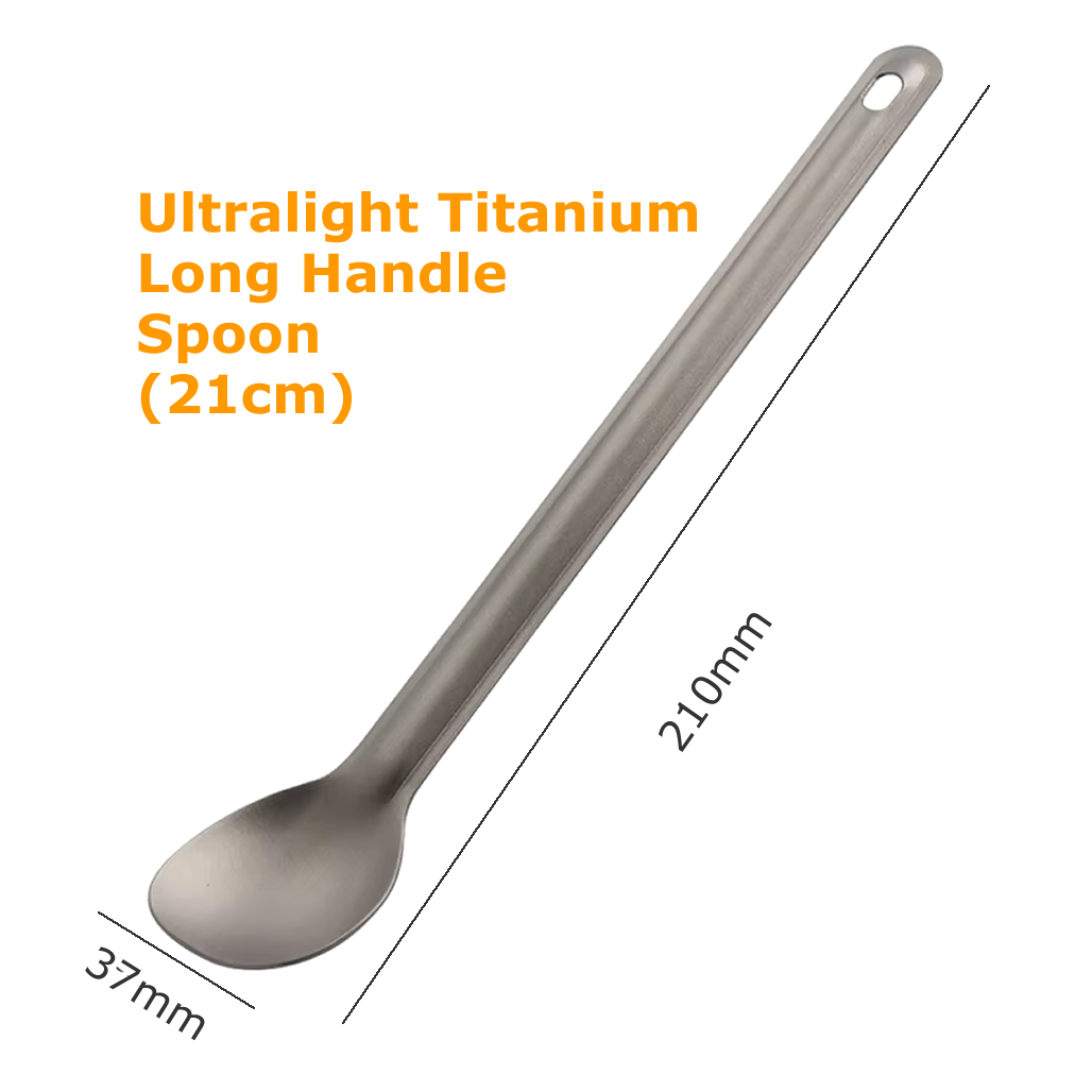 Long Handle Spoon (21cm) - Titanium