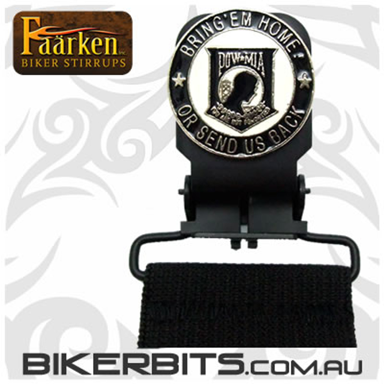 Faarken Biker Stirrups - POW - MIA